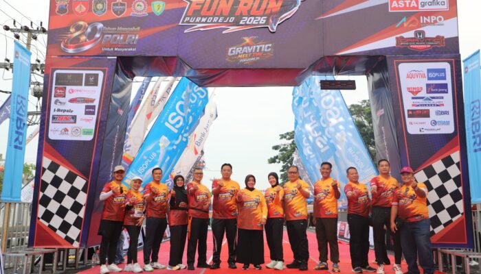 Bhayangkara Fun Run 2026 Meriah, Ribuan Peserta Padati Alun-alun Purworejo