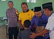 Wujud Kepedulian Polri, Polsek Lowokwaru Santuni 25 Anak Yatim di Tunjungsekar