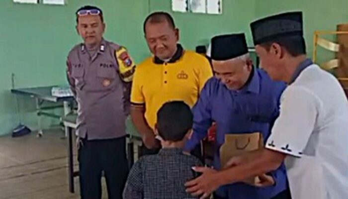 Wujud Kepedulian Polri, Polsek Lowokwaru Santuni 25 Anak Yatim di Tunjungsekar