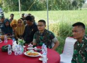 Kodim 0402/OKI Matangkan Persiapan Panen Raya Perdana, Gelar Vicon Serentak di Desa Sindang Sari