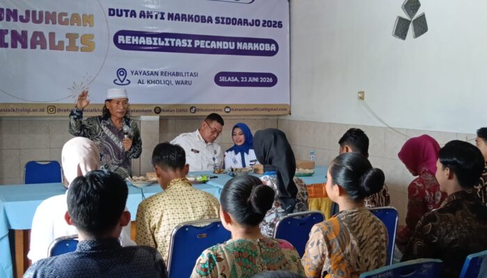 BNNK Sidoarjo Gembleng Finalis Duta Anti Narkoba, Belajar Langsung Rehabilitasi Pecandu di YPP Al Kholiqi