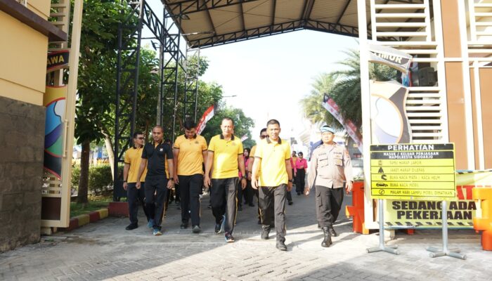 Semarak Hari Bhayangkara ke-80, Polresta Sidoarjo Perkuat Soliditas Lewat Apel dan Olahraga Bersama