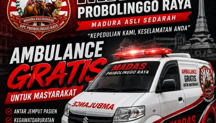Bantu Warga Tanpa Biaya, MADAS Probolinggo Raya Hadirkan Layanan Ambulans Gratis