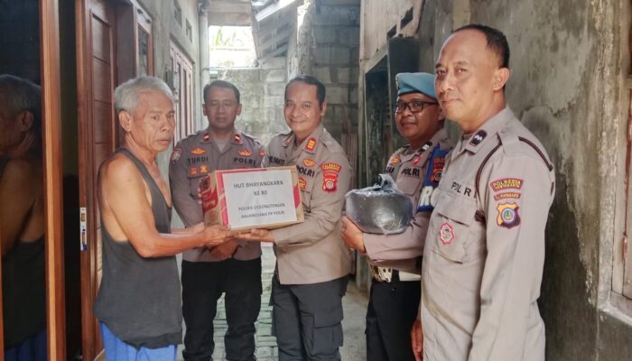 HUT Bhayangkara ke-80, Polsek Gedongtengen Gelar Anjangsana ke Anggota PP Polri