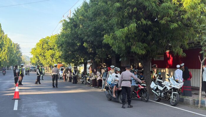 Satlantas Polres Situbondo Jaring 24 Pelanggar dalam Razia Gabungan di Jalan Argopuro