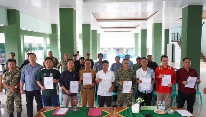 Kodim 0402/OKI Perkuat Komitmen Bersama Cegah Karhutla, Wujudkan Kabupaten Bebas Asap