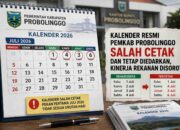 Kalender Resmi Pemkab Probolinggo Salah Cetak, Diduga Lolos QC dan Tetap Beredar, Rekanan Jadi Sorotan