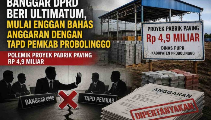 Banggar DPRD Probolinggo Ultimatum TAPD, Enggan Bahas Anggaran Imbas Polemik Proyek Pabrik Paving Rp4,9 Miliar