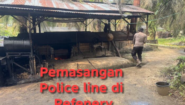 Polsek Keluang Gerebek Penyulingan Minyak Ilegal di Muba, Tiga Orang Diamankan
