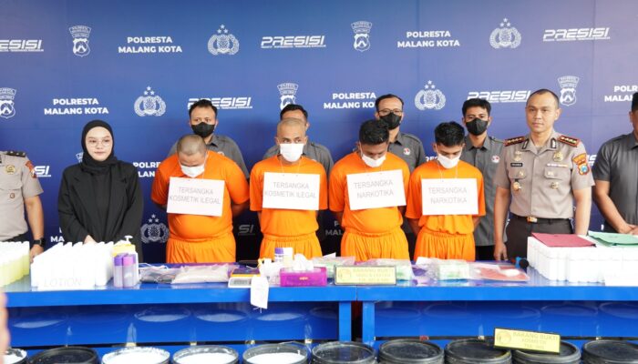 Dua Kurir Jaringan Narkoba Aceh Ditangkap, Polresta Malang Kota Sita 3,2 Kg Sabu