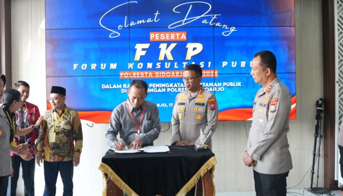 Polresta Sidoarjo Libatkan Masyarakat dalam Forum Konsultasi Publik, Perkuat Kualitas Pelayanan