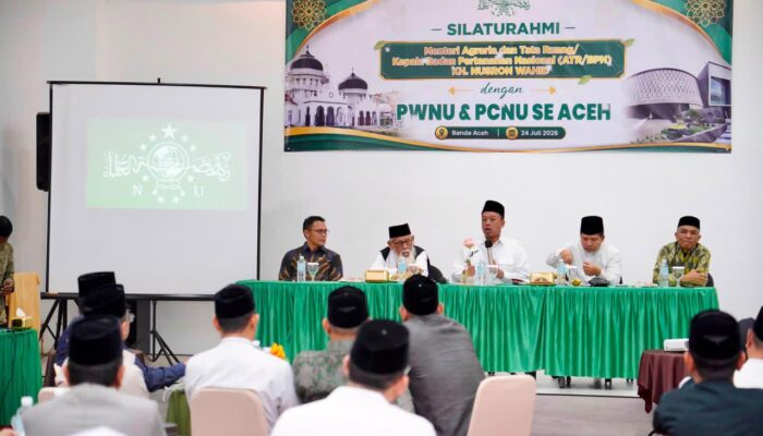 Menteri ATR/BPN Nusron Wahid Gandeng PWNU dan PCNU Aceh Percepat Sertipikasi Tanah Wakaf