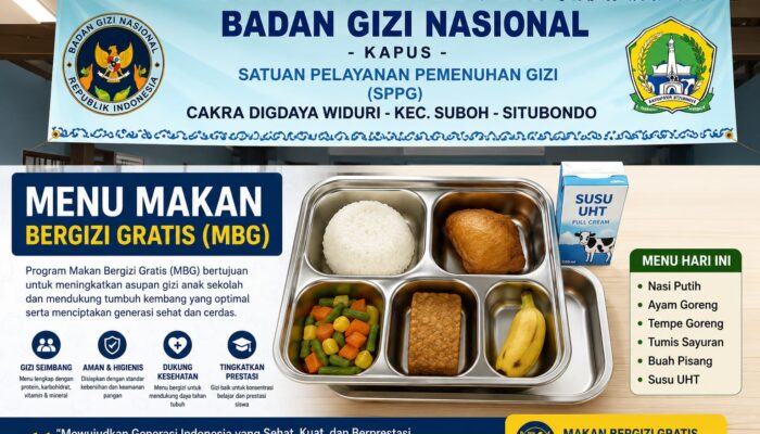 Dana Banper Belum Cair, Program Makan Bergizi Gratis di Suboh Situbondo Terhenti Sementara