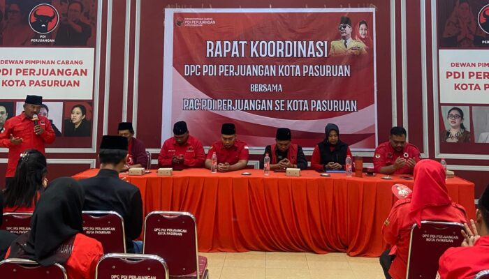 Konsolidasi Internal Diperkuat, DPC PDI Perjuangan Kota Pasuruan Matangkan Pembentukan Pengurus Ranting