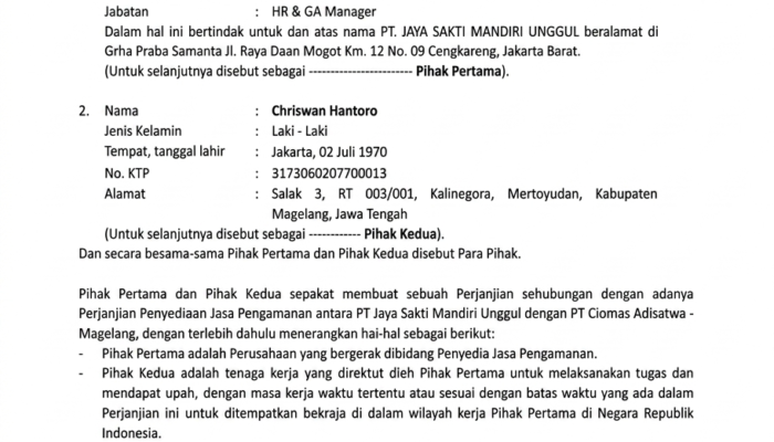 Terima THR Rp400 Ribu, Sekuriti di Magelang Mengaku Dipingpong Saat Tagih Hak