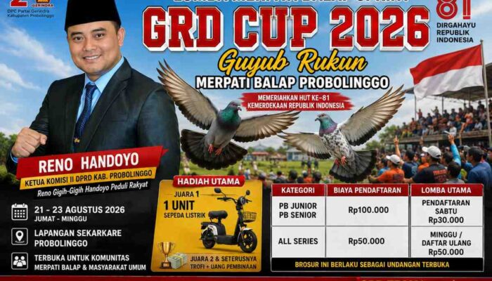 Reno Handoyo Dorong Ruang Kreatif Warga Lewat GRD Cup 2026
