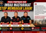 Bersama Wujudkan Sumsel Hijau, HSB Imbau Warga Stop Bakar Hutan dan Lahan