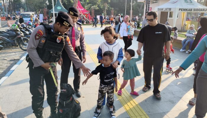 Akhir Pekan di Sidoarjo, Polisi Intensifkan Pengamanan CFD dan Pusat Aktivitas Warga