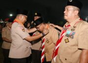 Bupati Banyumas Terima Lencana Melati di Hari Pramuka ke-65