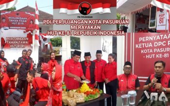 Semarak HUT ke-81 RI, PDIP Kota Pasuruan Gelar Lomba dan Perkuat Soliditas Kader