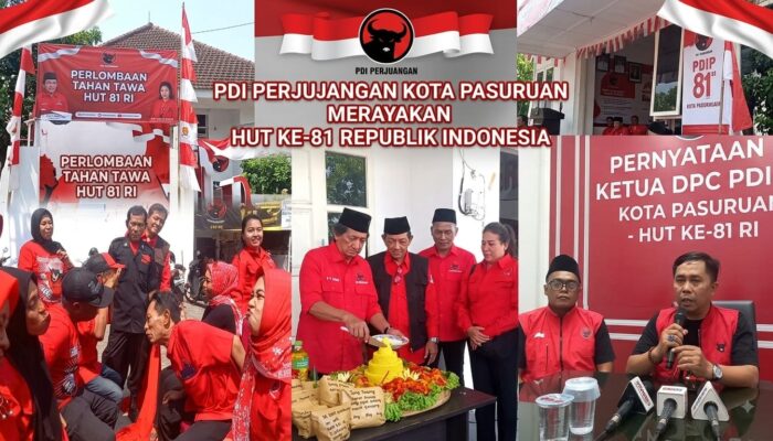 Semarak HUT ke-81 RI, PDIP Kota Pasuruan Gelar Lomba dan Perkuat Soliditas Kader