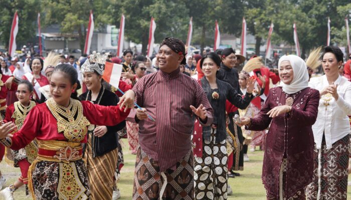 Upacara HUT ke-81 RI di Lapangan Denggung Sleman Gaungkan Keragaman Nusantara
