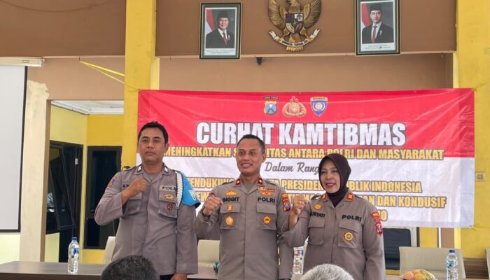 Curhat Kamtibmas di Desa Sruni, Polresta Sidoarjo Ingatkan Bahaya Bullying dan Radikalisme