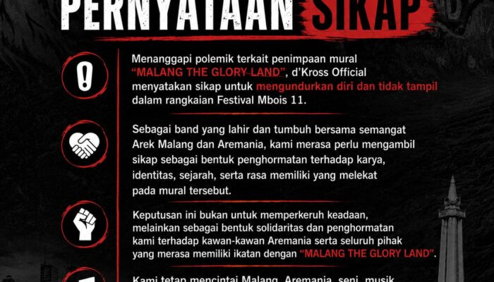 Festival Malang Mbois 11 Terancam Pincang, d’Kross dan Sejumlah Band Asal Malang Pilih Mundur