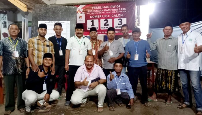 Pemilihan Ketua RW 04 Kampung Baru Gratitunon Berlangsung Demokratis, Santuso Raih Suara Terbanyak