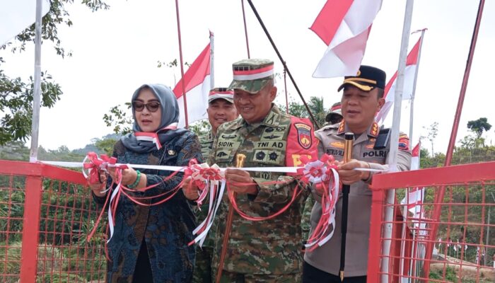 Jembatan Garuda Membentang di Sungai Tajum, Warga Darmakradenan Tak Lagi Harus Memutar