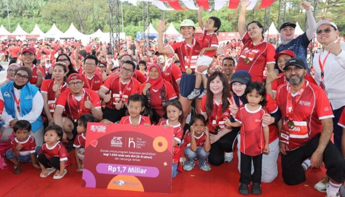 Generali Lion Heart Run 2026 Kumpulkan Donasi Rp1,7 M untuk Pendidikan 1.000 Anak