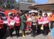 Polres Probolinggo dan Bhayangkari Salurkan Bantuan untuk Relawan Penanganan Karhutla TNBTS