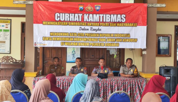 Curhat Kamtibmas di Jambangan, Polresta Sidoarjo Dorong Warga Aktif Jaga Keamanan Lingkungan