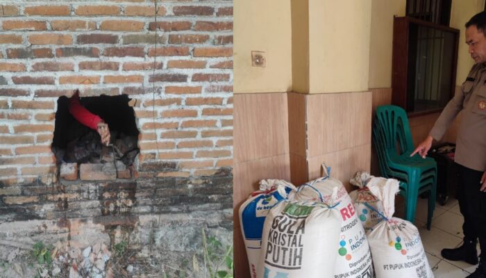 Polresta Magelang Ungkap Komplotan Bobol Tembok di Muntilan, Ratusan Kilo Beras Diamankan