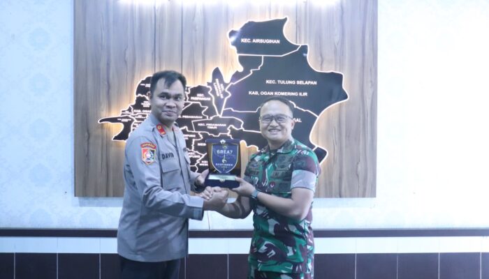 Dandim 0402/OKI Terima Audiensi Sespim Polri, Sinergi TNI-Polri Perkuat Penanganan Karhutla
