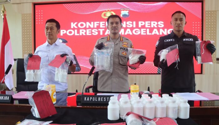 31 Pil Yarindo Disita, Polresta Magelang Ungkap 10 Kasus Narkoba