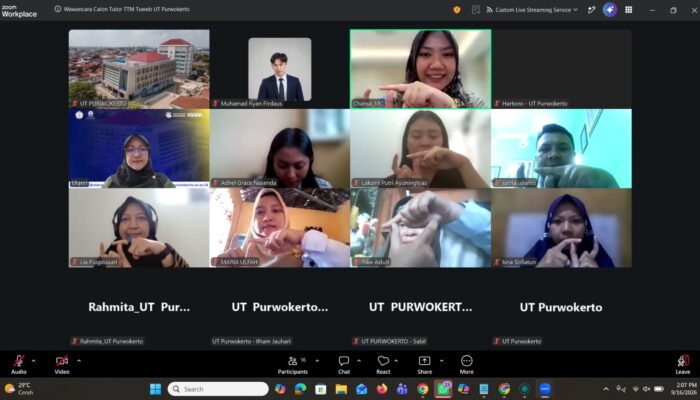 Tujuh Calon Tutor Ikuti Wawancara, UT Purwokerto Perkuat Layanan Pembelajaran Jarak Jauh
