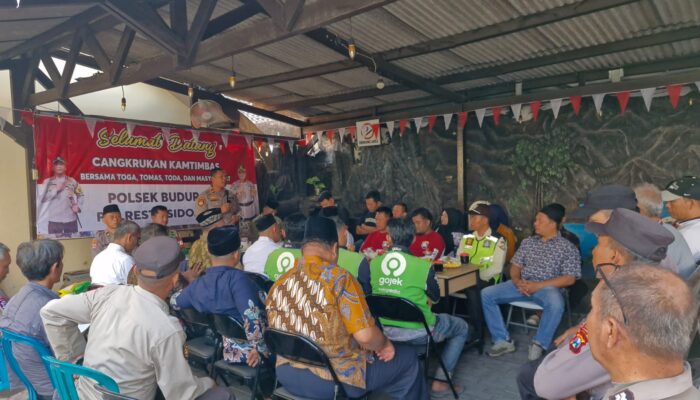 Cangkrukan Kamtibmas Polsek Buduran Serap Aspirasi Warga, Bahas Miras hingga Kenakalan Remaja