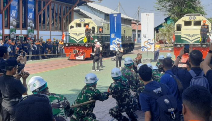 Tarik Lokomotif 84 Ton, Balai Yasa Yogyakarta Tampil sebagai Juara