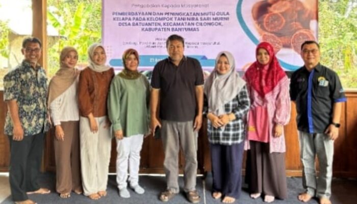 Tingkatkan Kualitas Gula Kelapa Batuanten, Tim Riset Faperta Unsoed Dampingi Petani Penderes