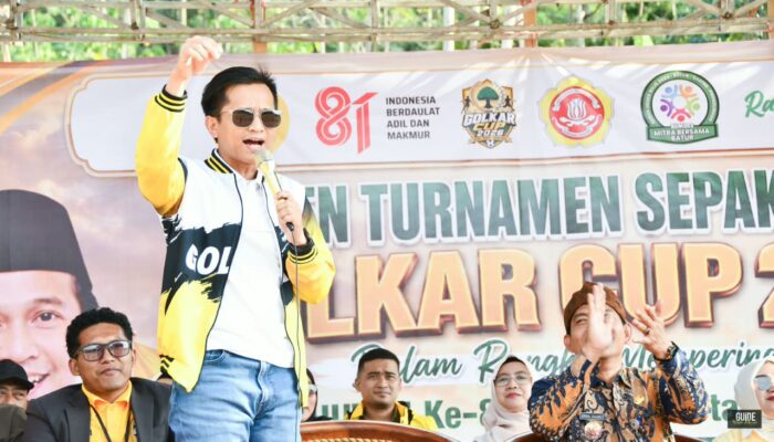 Piala Golkar Cup di Desa Batur Gading Meriah, Ketua DPRD Probolinggo Hadir Bersama Ketua AMPG