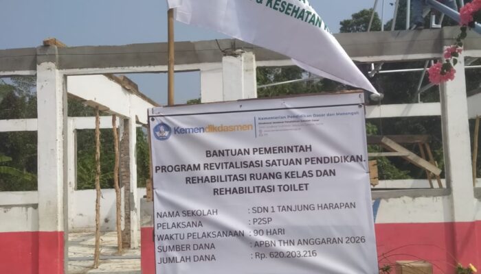 Diduga Bahan Bongkaran SDN 1 Tanjung Harapan Dijual untuk Upah Tukang, LSM GaNas Siap Kawal