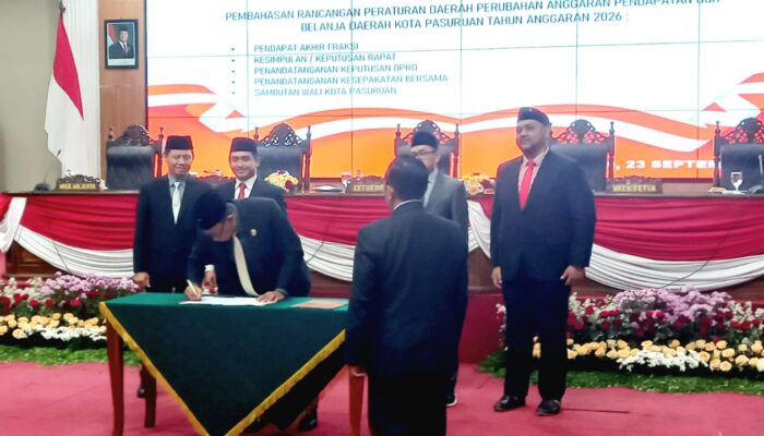 Seluruh Fraksi Setujui Raperda P-APBD Kota Pasuruan 2026, Ini Catatan Penting untuk Eksekutif