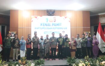 Dandim 0402/OKI Hadiri Kenal Pamit Kapolres, Perkuat Sinergi TNI-Polri