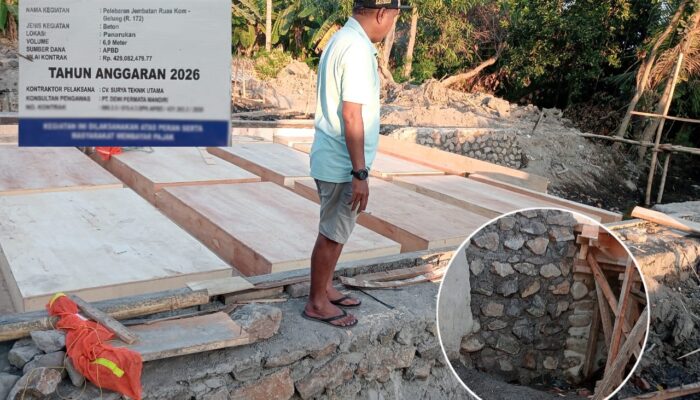 Ada Apa dengan Proyek Jembatan Kom-Gelung? Dugaan Batu Bekas dan Pengawasan Disorot