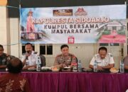Cangkrukan S.A.S di Rangkah Kidul, Kapolresta Sidoarjo Ajak Warga Perkuat Sinergi Jaga Kamtibmas