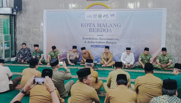 Perkuat Sinergi dan Kerukunan, Wakapolresta Malang Kota Hadiri Kota Malang Berdoa