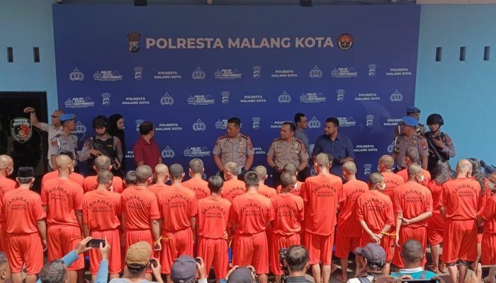 Operasi Sikat Semeru 2026, Polresta Malang Kota Ungkap 38 Kasus dan Amankan 50 Tersangka