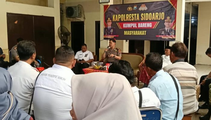Polresta Sidoarjo Gencarkan Program POLIRAN, Serap Aspirasi Warga Randegan