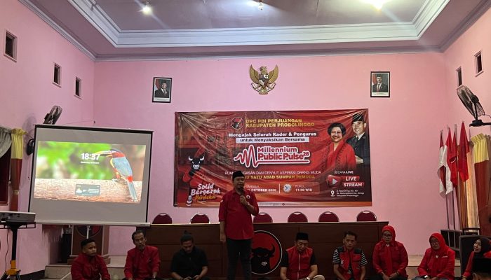 Peringati Sumpah Pemuda, DPC PDIP Probolinggo Himpun 100 Kader Muda dalam Nobar Millennium Public Pulse 28
